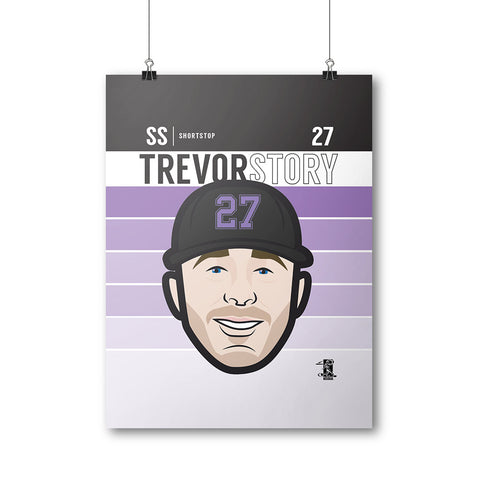 Trevor Story Superstar Colorado Rockies Premium MLB Poster Print -  Photofile 16x20 – Sports Poster Warehouse